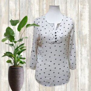 EUC sweet Penelope Price by Reitmans 3/4 sleeves off white blouse top